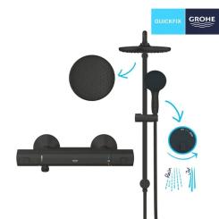 Душевой гарнитур Grohe QuickFix Start Black Фото 6