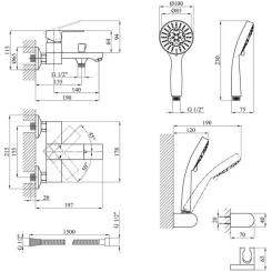 Смеситель Kroner Harz-C060 Фото 7