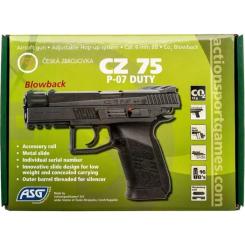 Страйкбольный пистолет ASG CZ75 P-07 Duty Blowback CO2 Фото 8