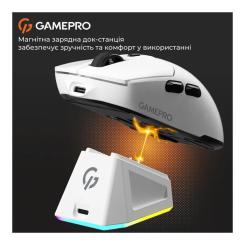 Мышка GamePro Genesis Airmaster Wireless/Bluetooth/USB White Фото 10