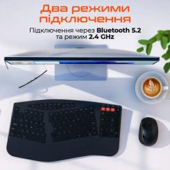 Мышка Meetion BTM008 Wireless/Bluetooth Black Фото 6