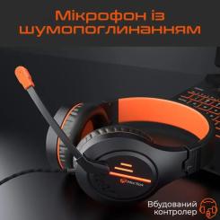 Наушники Meetion HP021 Black/Orange Фото 3