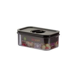 Пищевой контейнер Herevin Canister-Vacuum Lid-White-Black вакумна кришка 0.6 Фото 2
