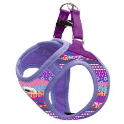 Шлей для собак MISOKO&CO фиолетовая с узором S Фото