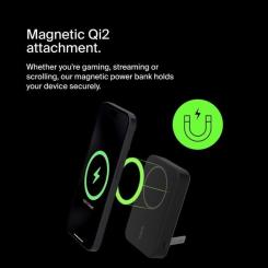 Батарея универсальная Belkin 10000mAh MagSafe Wireless Qi2 Black Фото 2
