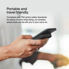 Батарея универсальная Belkin 10000mAh MagSafe Wireless Qi2 Black Фото 5