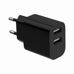 Зарядное устройство Gembird 2xUSB 12W black Фото 2