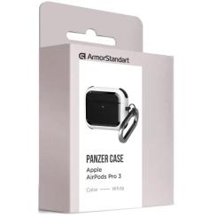 Чехол для наушников Armorstandart Panzer для Apple Airpods Pro 3 White Фото 1