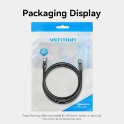 Патч-корд Vention 8м, UTP cat 6 RJ-45 black Фото 2