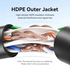 Патч-корд Vention 8м, UTP cat 6 RJ-45 black Фото 4