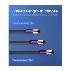 Патч-корд Vention 3м, FTP cat 7 RJ-45 black Фото 3