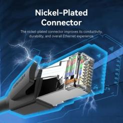 Патч-корд Vention 5м, S/FTP cat 8 RJ-45 black Фото 5