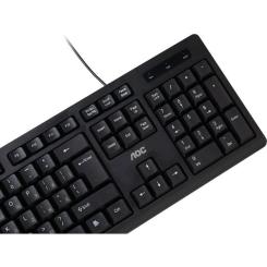 Клавиатура AOC KB100B USB UA Black Фото 4
