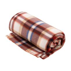 Плед Ardesto Fleece 100% поліестер, клітинка, біло-коричневий 1 Фото 1