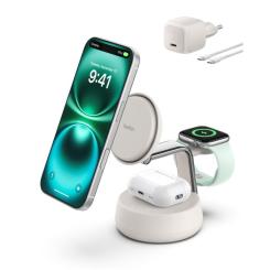 Зарядное устройство Belkin UltraCharge Pro Wireless 3-in-1 25W sand Фото
