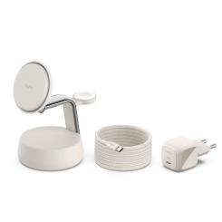 Зарядное устройство Belkin UltraCharge Pro Wireless 3-in-1 25W sand Фото 1