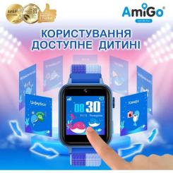 Смарт-часы Amigo GO10S Pro WIFI Синій Смарт-годинник для дітей Фото 3
