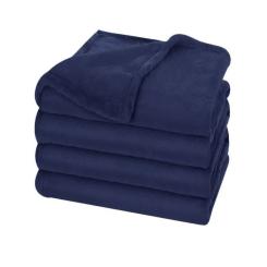 Плед Bergamo Fancy темно-синий 130 х 180 см Фото 2