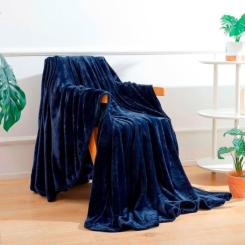 Плед Bergamo Fancy темно-синий 130 х 180 см Фото 5