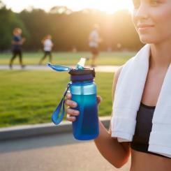 Бутылка для воды Line Art Merlo 600 мл синій Фото 5