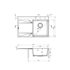 Мойка кухонная Deante Evora графіт Фото 1