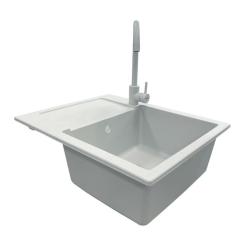 Мойка кухонная Adamant Minimal Old stone + змішувач Фото 2