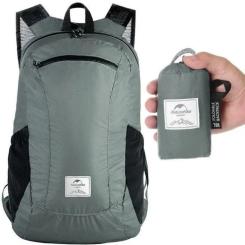 Рюкзак туристический Naturehike Ultralight NH17A012-B, 18 л, сірий Фото 2