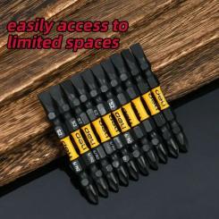 Набор бит Deli PH2 x 50 мм, 2шт Фото 3