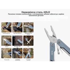 Мультитул NexTool Mini Sailor Pliers S11 блакитний Фото 6