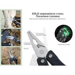 Мультитул NexTool Mini Sailor Pliers S11 блакитний Фото 7