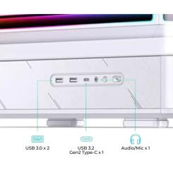 Корпус для ПК JONSBO D200 White Фото 4