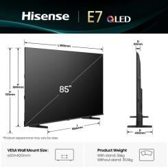 Телевизор Hisense 85E7Q Фото 1