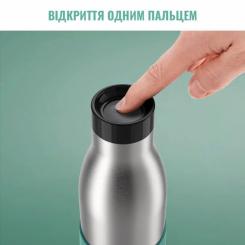 Термос Tefal Bludrop soft touch, 700мл, нержавіюча сталь, зелен Фото 3