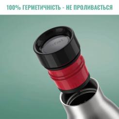 Термос Tefal Bludrop soft touch, 700мл, нержавіюча сталь, зелен Фото 5