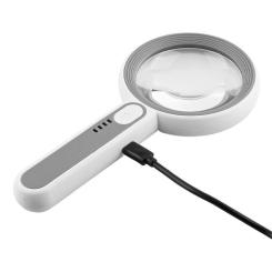 Лупа Voltronic с подсветкой YT7518C, диаметр 75мм, Х5, 18Led Фото 6