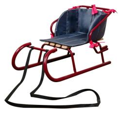 Матрасик в санки Snower сірий з рожевим Фото 1