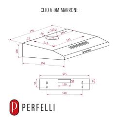 Вытяжка кухонная Perfelli CLIO 6 DM MARRONE Фото 10