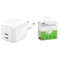 Зарядное устройство Belkin 2xUSB-C PD67W GaN PPS white Фото 4