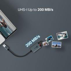 Считыватель флеш-карт TP-Link USB 2.0 to SD/TF Фото 10