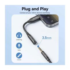 Переходник Vention USB-C to 3.5mm M black Фото 5