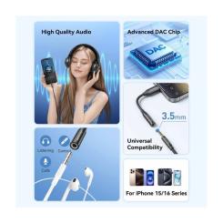 Переходник Vention USB-C to 3.5mm M black Фото 6