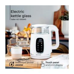 Электрочайник Adler AD 1305 white silver Фото 10
