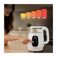 Электрочайник Adler AD 1305 white silver Фото 11