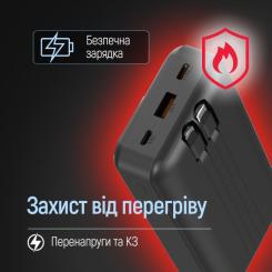 Батарея универсальная ColorWay 20 000 mAh Optimal Power PD/22.5W, QC/3.0, Black Фото 10