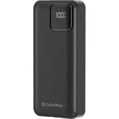 Батарея универсальная ColorWay 20 000 mAh Optimal Power PD/22.5W, QC/3.0, Black Фото