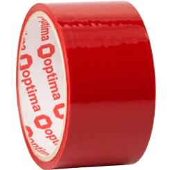 Скотч Optima 48 мм х 30 м, красный Фото