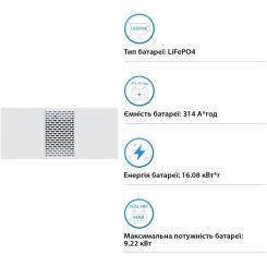 Батарея LiFePo4 Deye BOS-B-Pack16-A3, 51.2V 314Ah Фото 3