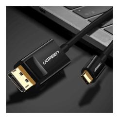 Кабель мультимедийный Ugreen USB-C to DisplayPort M 1.5m 4K30Hz black Фото 1