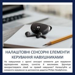 Наушники Philips TAT2520BK/00 Wireless Black Фото 10