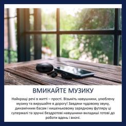Наушники Philips TAT2520BK/00 Wireless Black Фото 2